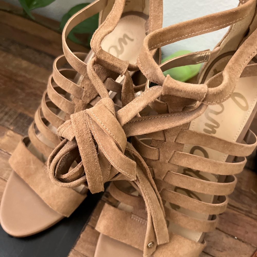 Sam Edelman Suede strappy heeled sandals - Size 8